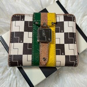 ❤️‍🔥L.A.M.B. Designer Ombré Checkerboard Wallet❤️‍🔥